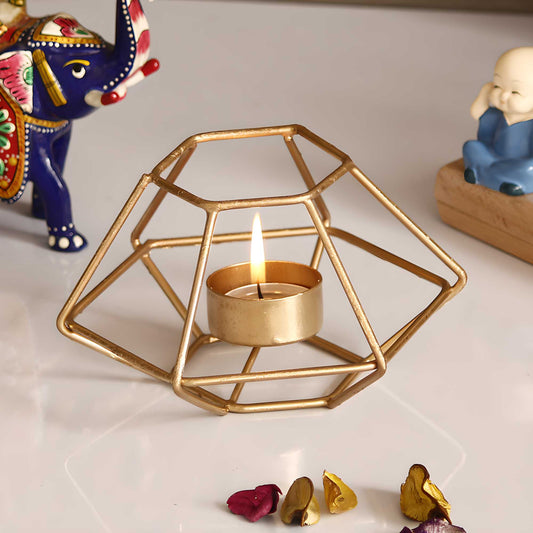 eCraftIndia Decorative Handcrafted Metal Tea Light Holder - Style My Room