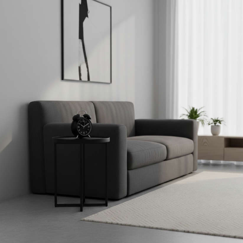 Luxe Black Twin Bell Alarm Clock Style My Room