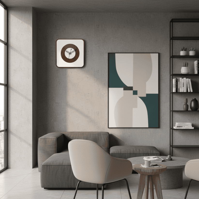 Modern Wooden Square Wall Clock – 12 Inch Style My Room