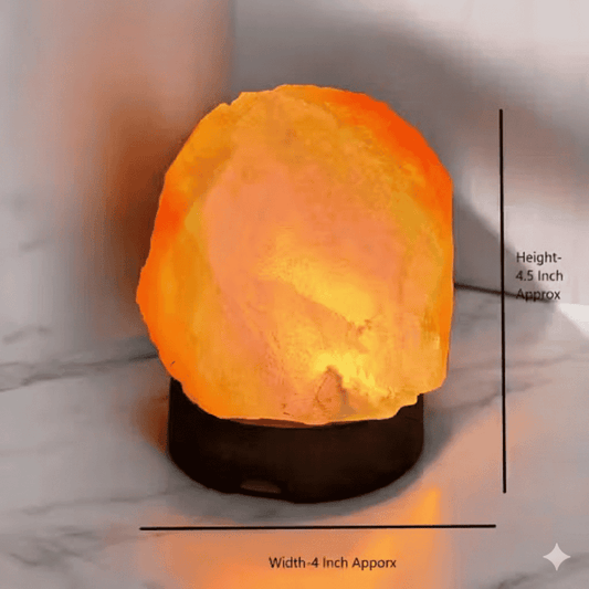 Himalayan Rock Salt Lamp – Natural Pink Crystal Night Lamp for Positive Energy & Vastu Style My Room