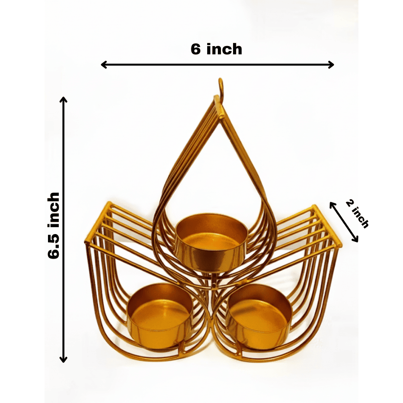 Metal Hanging Candle Holder – Tealight Lantern Décor Style My Room