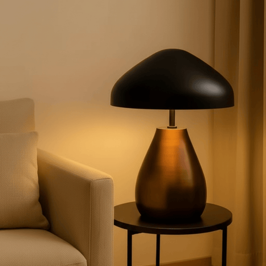 Royal Copper Antique Metal Table Lamp – Elegant Lighting for Room & Office Style My Room