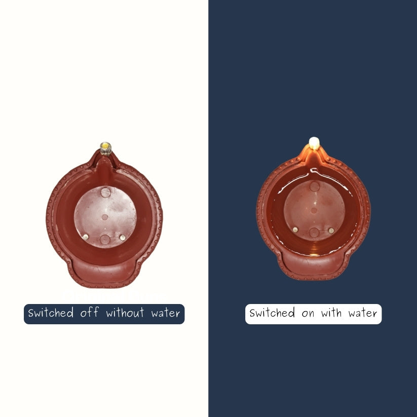 Smart LED Water Sensor Diyas – Glow Instantly with Water Style My Room