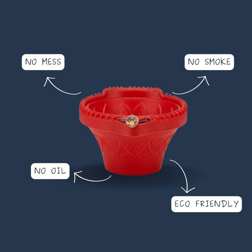 Smart LED Water Sensor Diyas – Glow Instantly with Water Style My Room