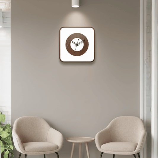 Modern Wooden Square Wall Clock – 12 Inch Style My Room