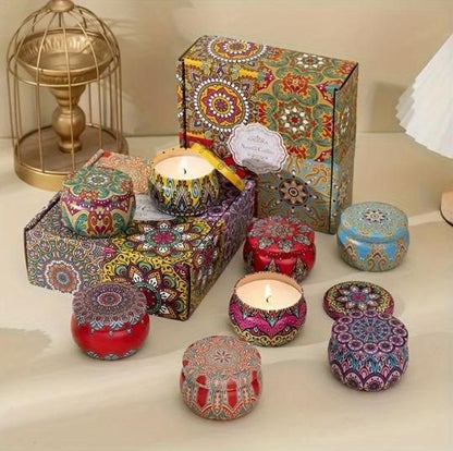 4.5cm Scented Tin Candle (Pack of 1) (Multicolor) jyxge4-69