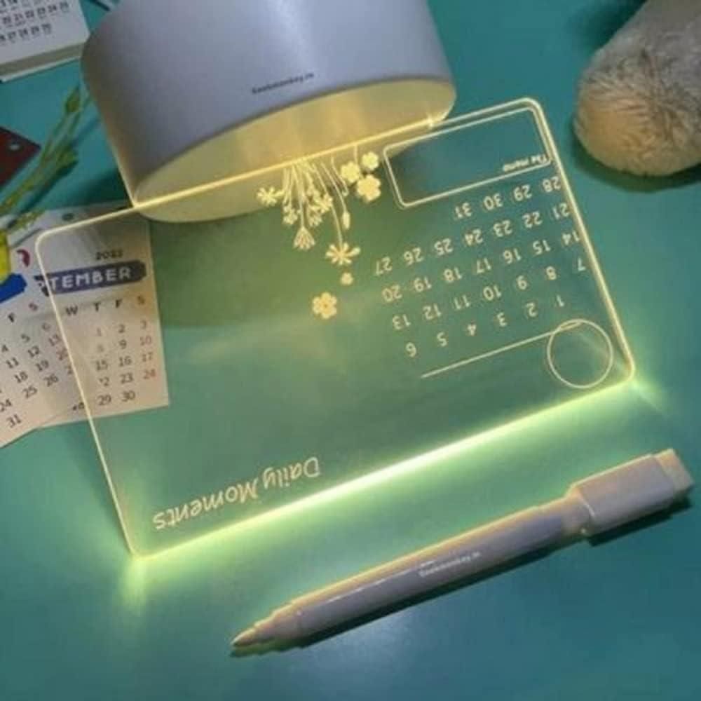 3d Acrylic Writing Board with Pen and Light - Style My Room