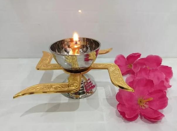 Brass Swastik Diya - Style My Room