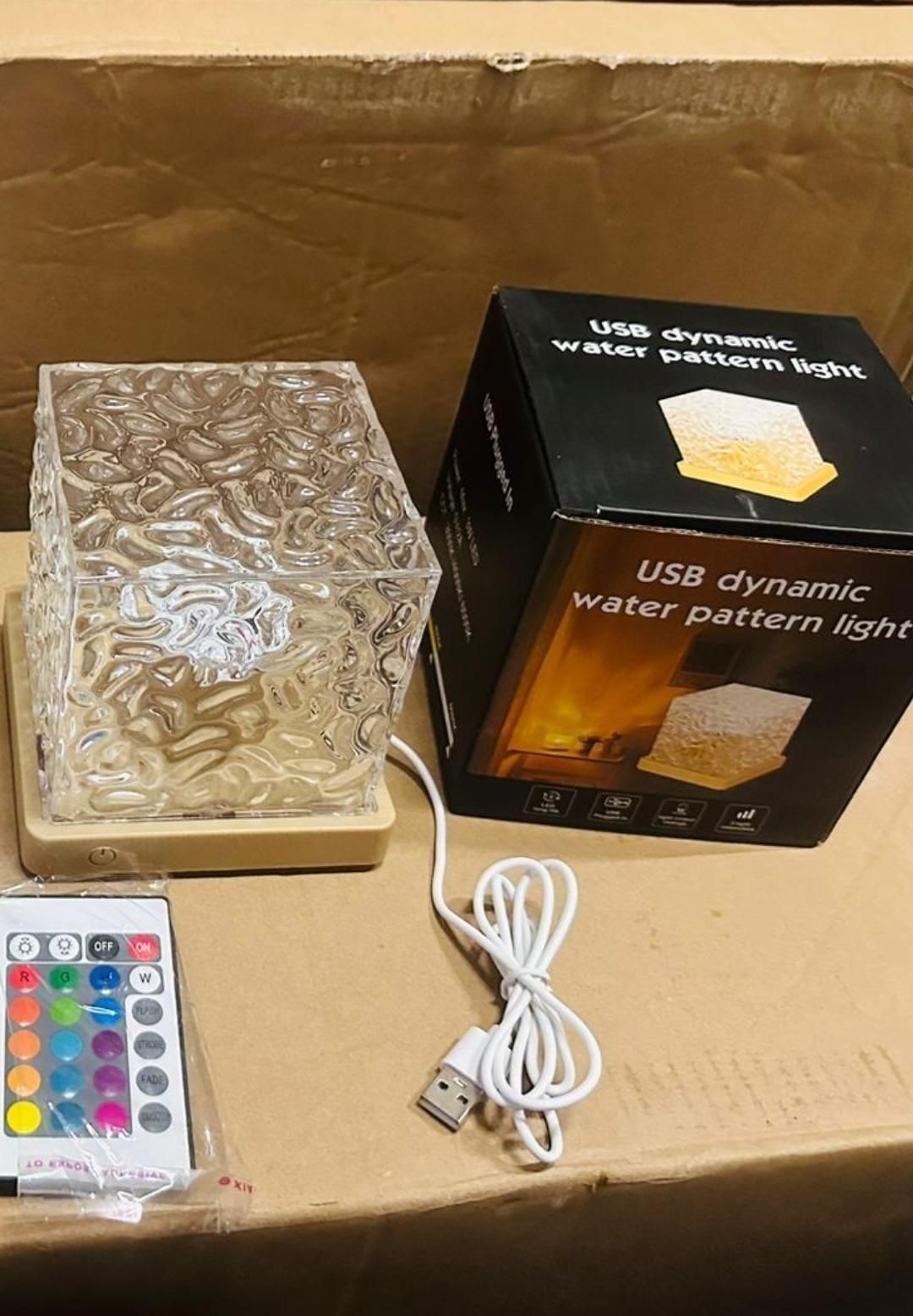 Rotating Water Ripple Night Light Aura Lamp jyxge4-69