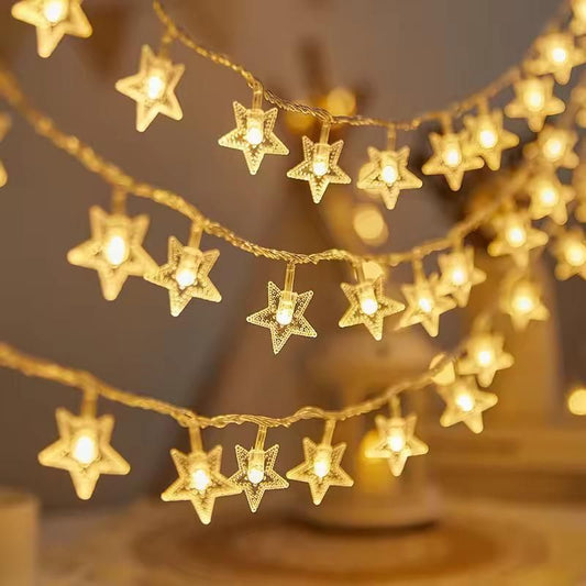 Serial String Star Lights for Decoration - Style My Room