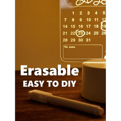 3d Acrylic Writing Board with Pen and Light - Style My Room