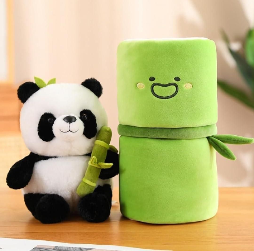 Cute Panda Plush with Bamboo jyxge4-69