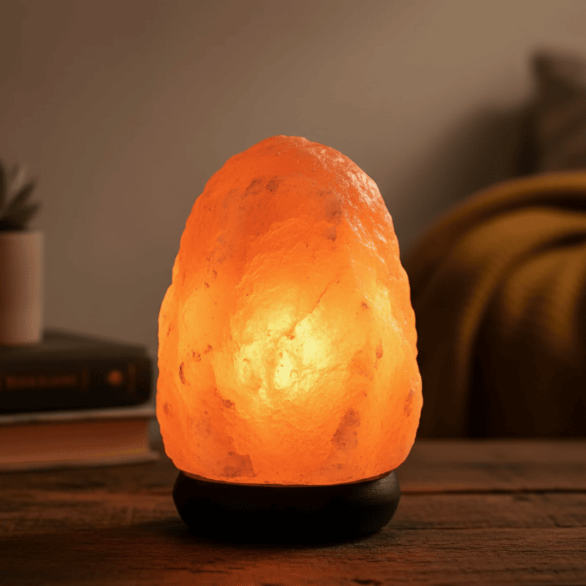 Himalayan Rock Salt Lamp – Natural Pink Crystal Night Lamp for Positive Energy & Vastu Style My Room
