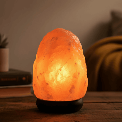 Himalayan Rock Salt Lamp – Natural Pink Crystal Night Lamp for Positive Energy & Vastu Style My Room