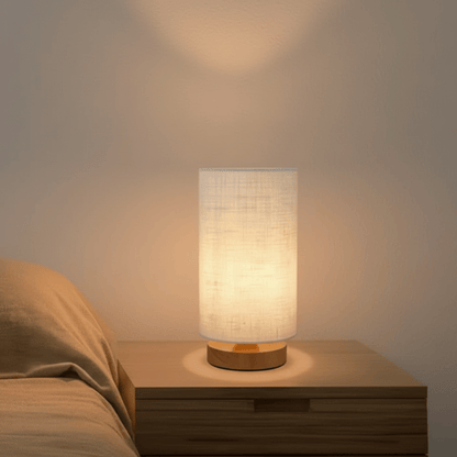 Wooden Table Lamp – Bedside & Study Table Lamp for Bedroom, Office, or Study Room Style My Room