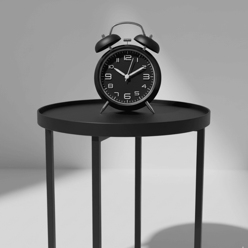 Luxe Black Twin Bell Alarm Clock Style My Room
