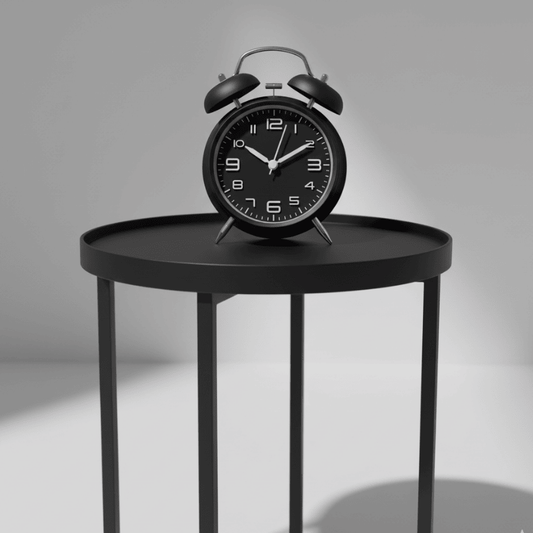 Luxe Black Twin Bell Alarm Clock Style My Room