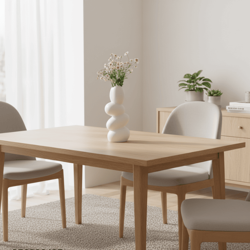 Pebble Ceramic Vase – 9" Off-White Egg Shape Table Centerpiece Style My Room