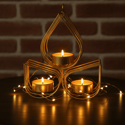 Metal Hanging Candle Holder – Tealight Lantern Décor Style My Room