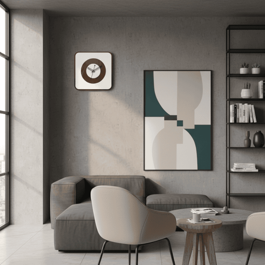 Modern Wooden Square Wall Clock – 12 Inch Style My Room