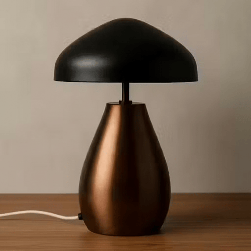 Royal Copper Antique Metal Table Lamp – Elegant Lighting for Room & Office Style My Room