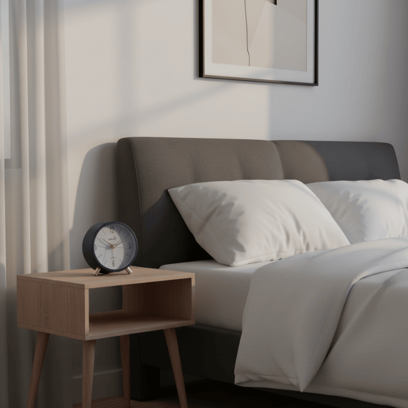 Elegant Blue Silent Desk Alarm Clock Style My Room