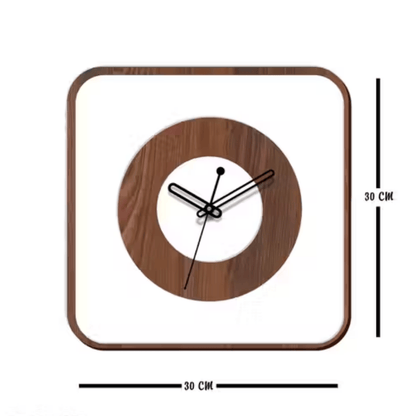 Modern Wooden Square Wall Clock – 12 Inch Style My Room