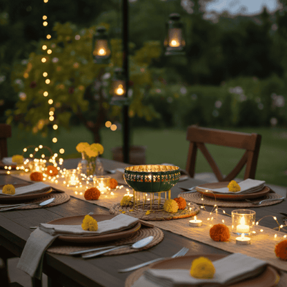 Green Urli Bowl with Stand – Decorative Floating Flower & Candle Bowl Style My Room