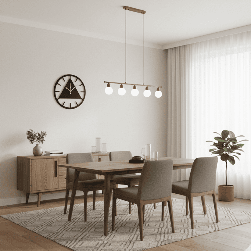 Modern Black Wooden Wall Clock – WCR-35 (12 Inch) Style My Room