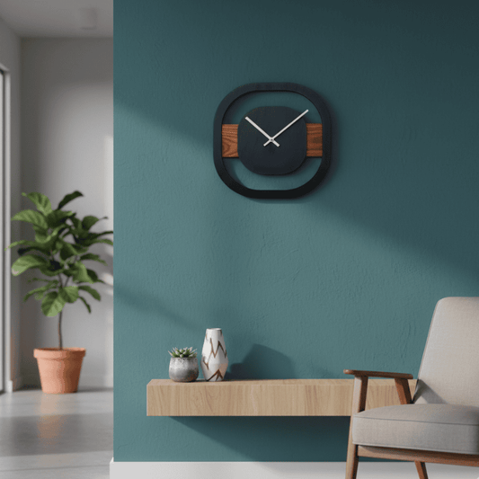 Modern Wooden Wall Clock – 12 Inch Style My Room
