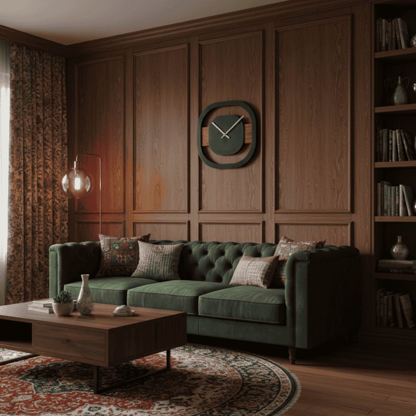 Modern Wooden Wall Clock – 12 Inch Style My Room