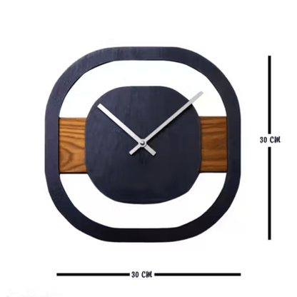 Modern Wooden Wall Clock – 12 Inch Style My Room