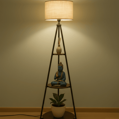 Floor Lamp with Shelf – Modern Lighting & Storage for Home Decor Style My Room