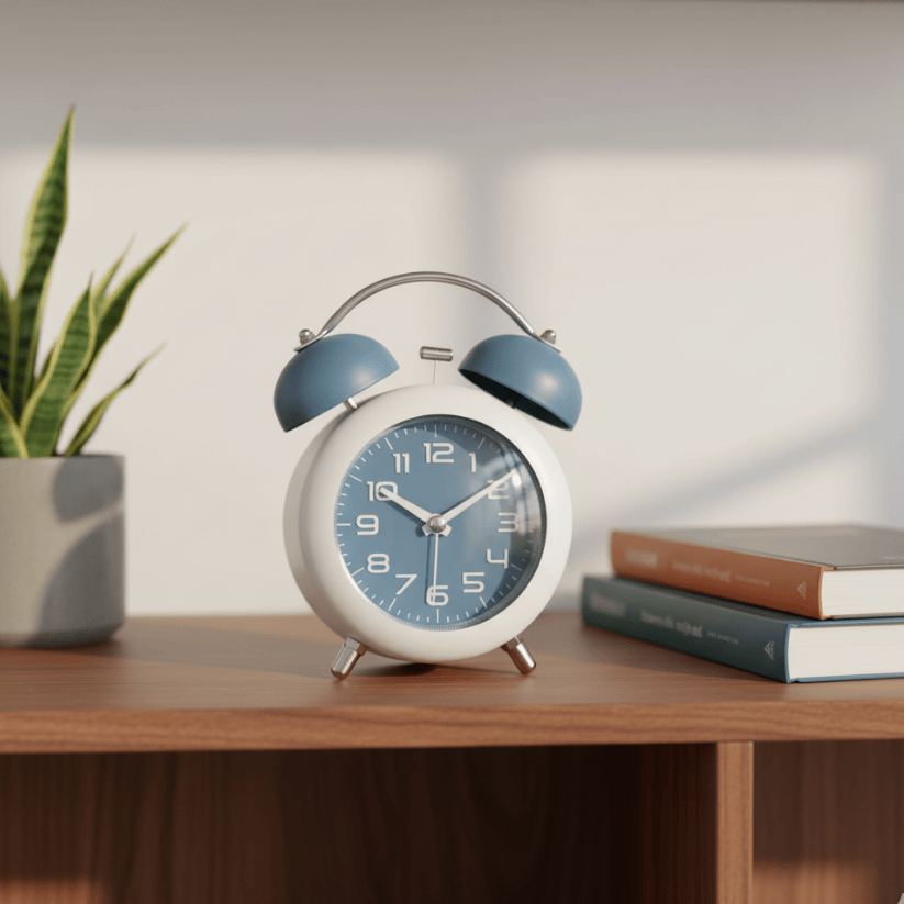 Luxe Matte Twin Bell Alarm Clock Style My Room