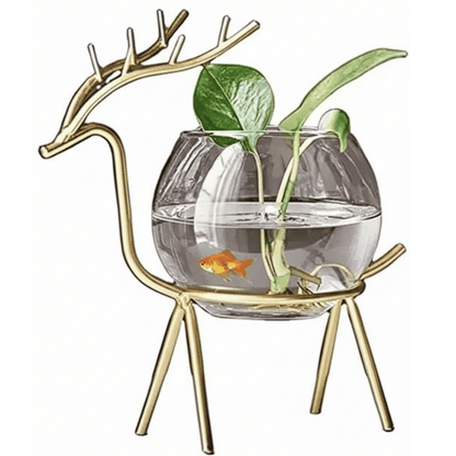 Brass Finish Decorative Vase & Candle Holder – Set of 2 Royal Showpieces Style My Room