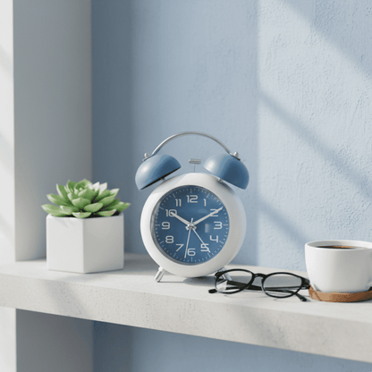 Luxe Matte Twin Bell Alarm Clock Style My Room