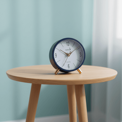 Elegant Blue Silent Desk Alarm Clock Style My Room