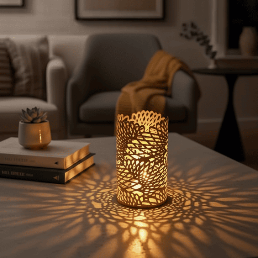 Gold Lantern Showpiece – Decorative Accent for Home & Office (5.5") Style My Room